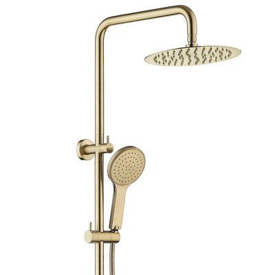 Fienza Kaya Twin Rail Shower Urban Brass - Image 5