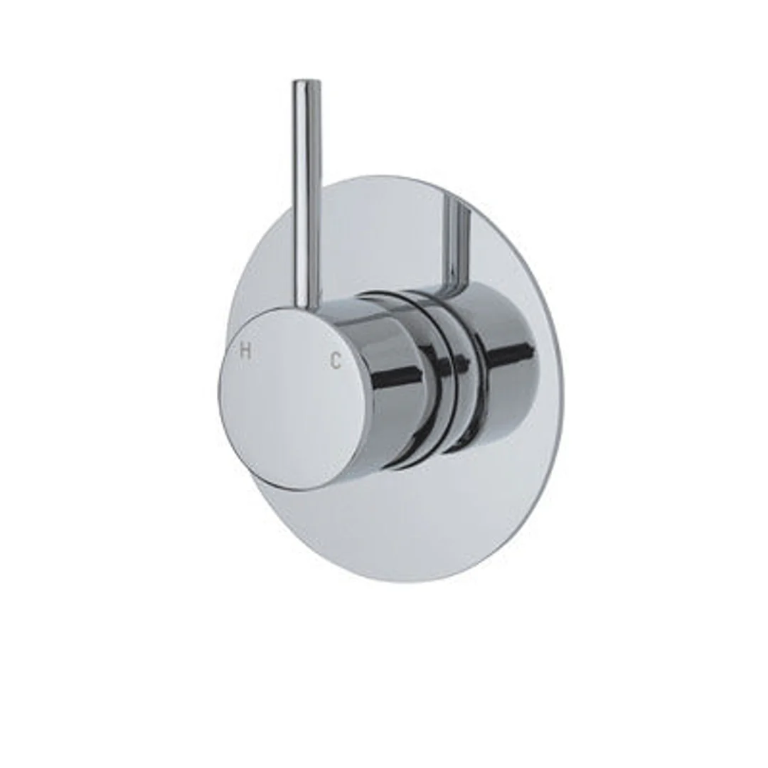 Fienza Kaya Up Wall Mixer With Large Round Plate Chrome - Image 2