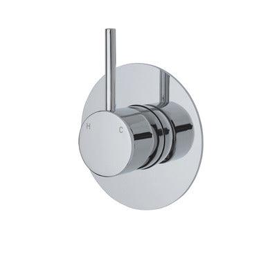 Fienza Kaya Up Wall Mixer With Large Round Plate Chrome - Image 3