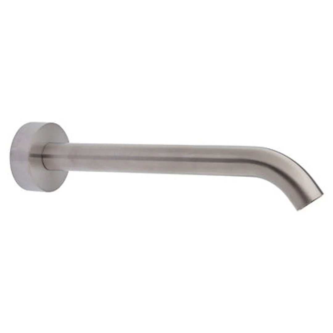 Fienza Kaya Wall Basin/Bath 220mm Outlet Brushed Nickel With Brushed Nickel Plate
