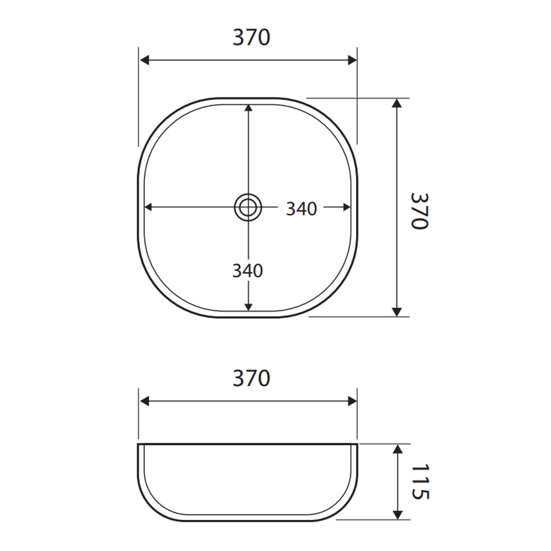 Fienza Koko 370mm Above Counter Basin Rb184 - Image 3