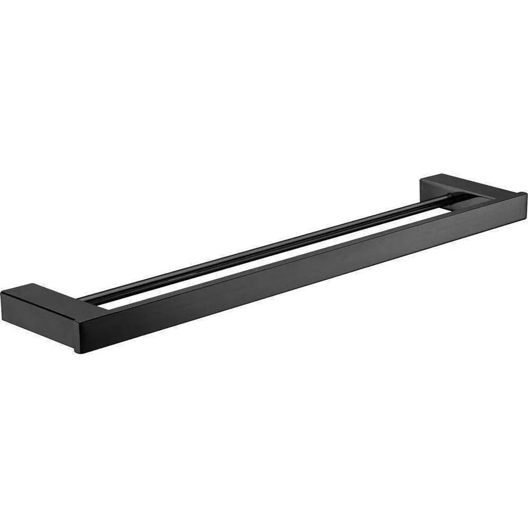 Fienza Koko 810mm Double Towel Rail Black 85008810 - Image 2