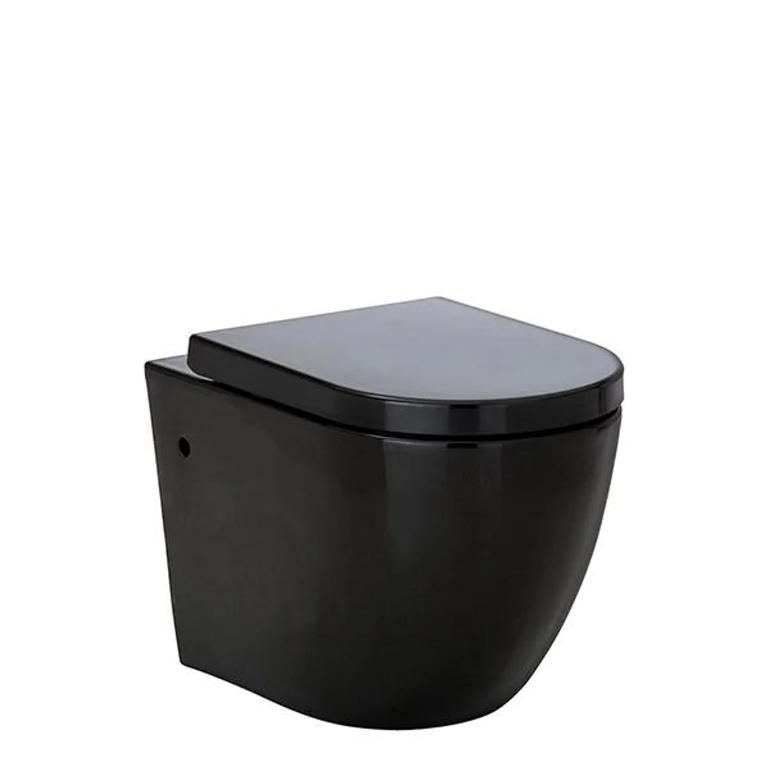 Fienza Koko Black Rimless Wall Hung Suite - Image 3