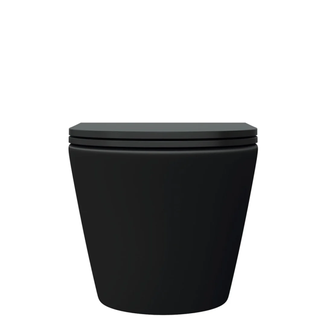 Fienza Koko Black Rimless Wall Hung Suite - Image 4