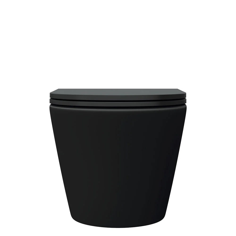 Fienza Koko Black Rimless Wall Hung Suite - Image 7