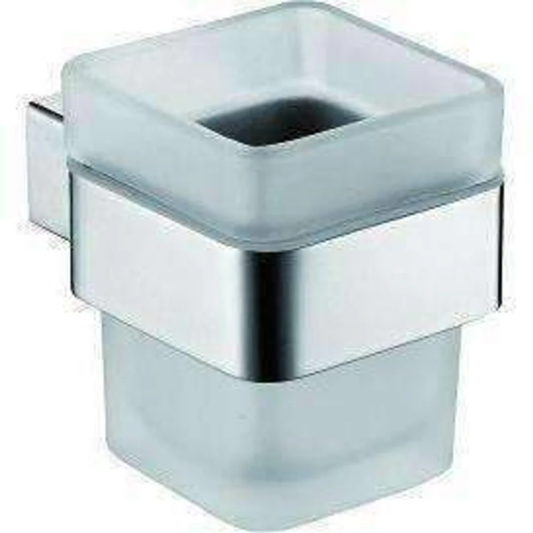 Fienza Koko Glass Tumbler & Holder  Chrome - Image 2