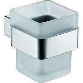 Fienza Koko Glass Tumbler & Holder  Chrome - Image 3