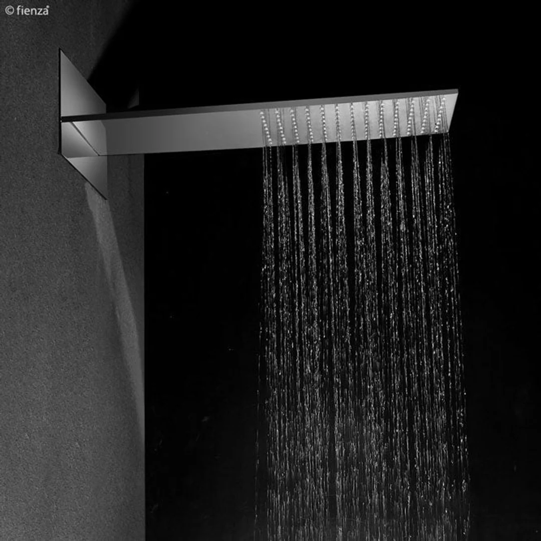 Fienza Koko Polished S/S Square Wall Shower Head Chrome - Image 4