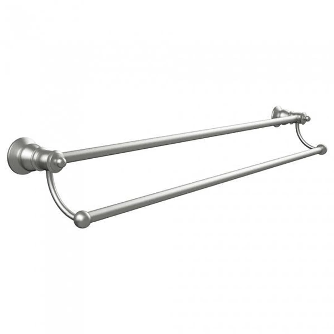 Fienza Lillian Double Towel Rail 800mm Brushed Nickel 81008Bn