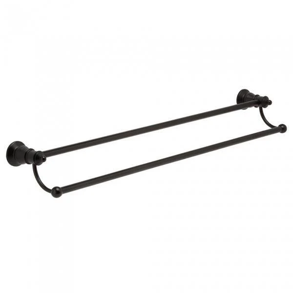 Fienza Lillian Double Towel Rail Matte Black 81008B - Image 2