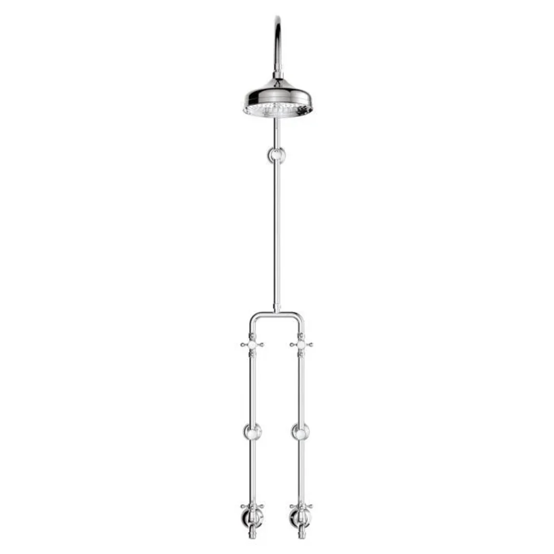 Fienza Lillian Exposed Rail Shower & Bath Set Chrome - Image 4