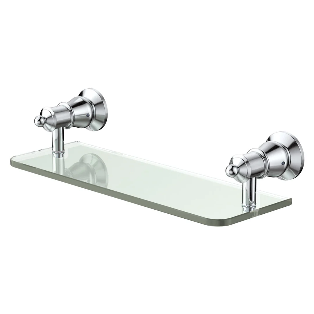 Fienza Lillian Glass Shelf Chrome 81007 - Image 2