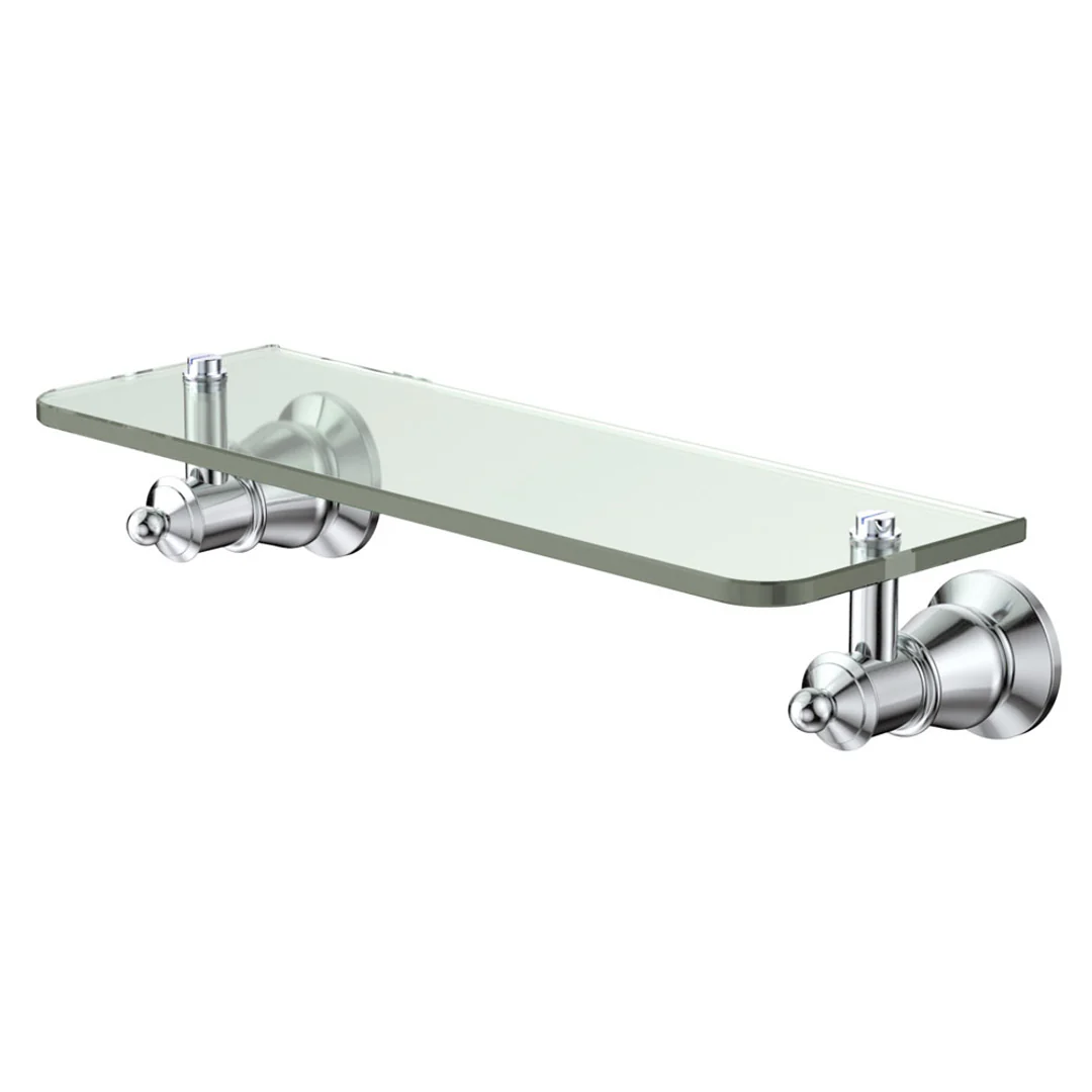 Fienza Lillian Glass Shelf Chrome 81007 - Image 3
