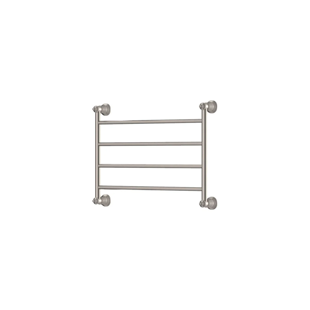 Fienza Lillian Heated Towel Rail 6045 Brushed Nickel 4 Bars 600 X 458 X 95mm