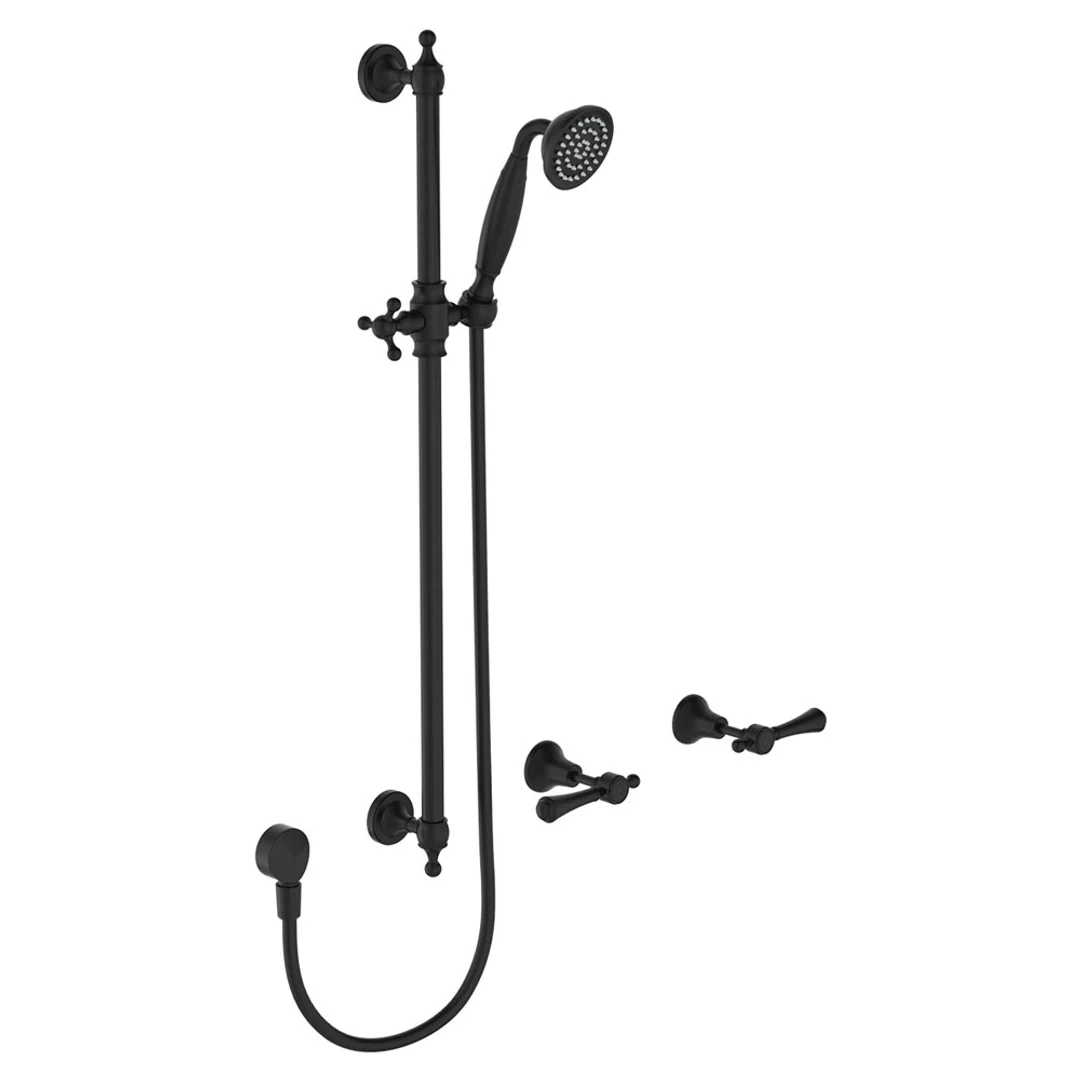 Fienza Lillian Lever Rail Shower Set Matte Black - Image 2