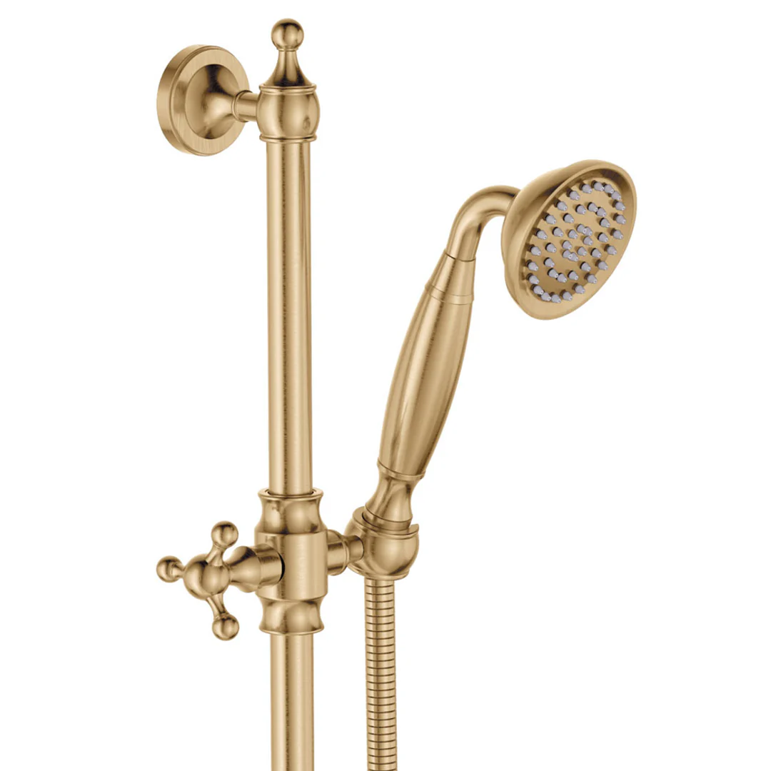 Fienza Lillian Lever Rail Shower Set Urban Brass - Image 3