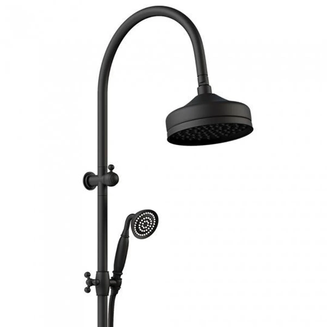 Fienza Lillian M/Funct Twin Shower Rail Matte Black 455114B - Image 2