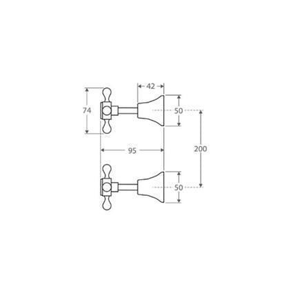 Fienza Lillian Wall Top Assemblies - Matte Black - Image 3
