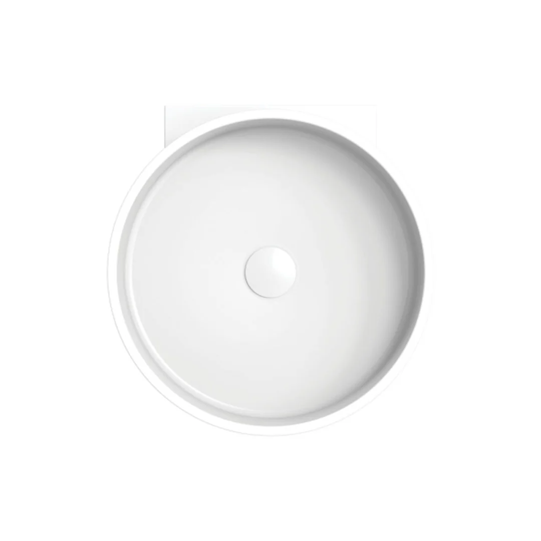 Fienza Livo Solid Surface Cylinder Wall Hung Basin - Image 2