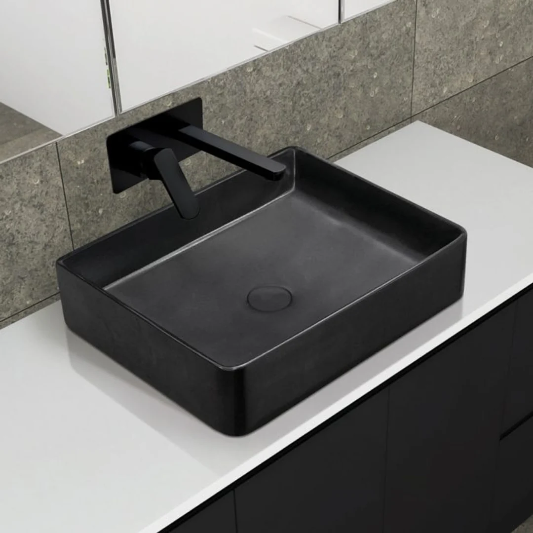 Fienza Luciana  Above Counter Basin 510 X 405 X 110mm Matte Black - Image 5