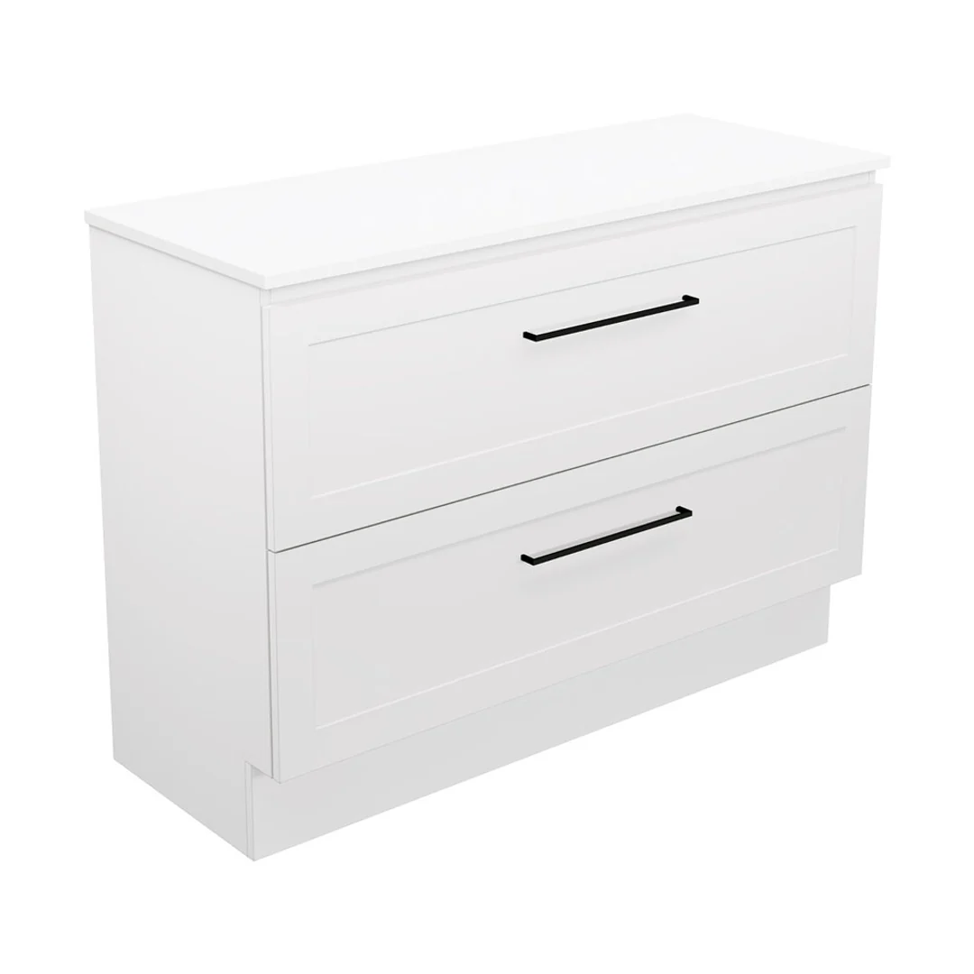 Fienza Newport 1200 Sgl Floor Standing Vanity 2D/2Dr Dolce Top - Image 2