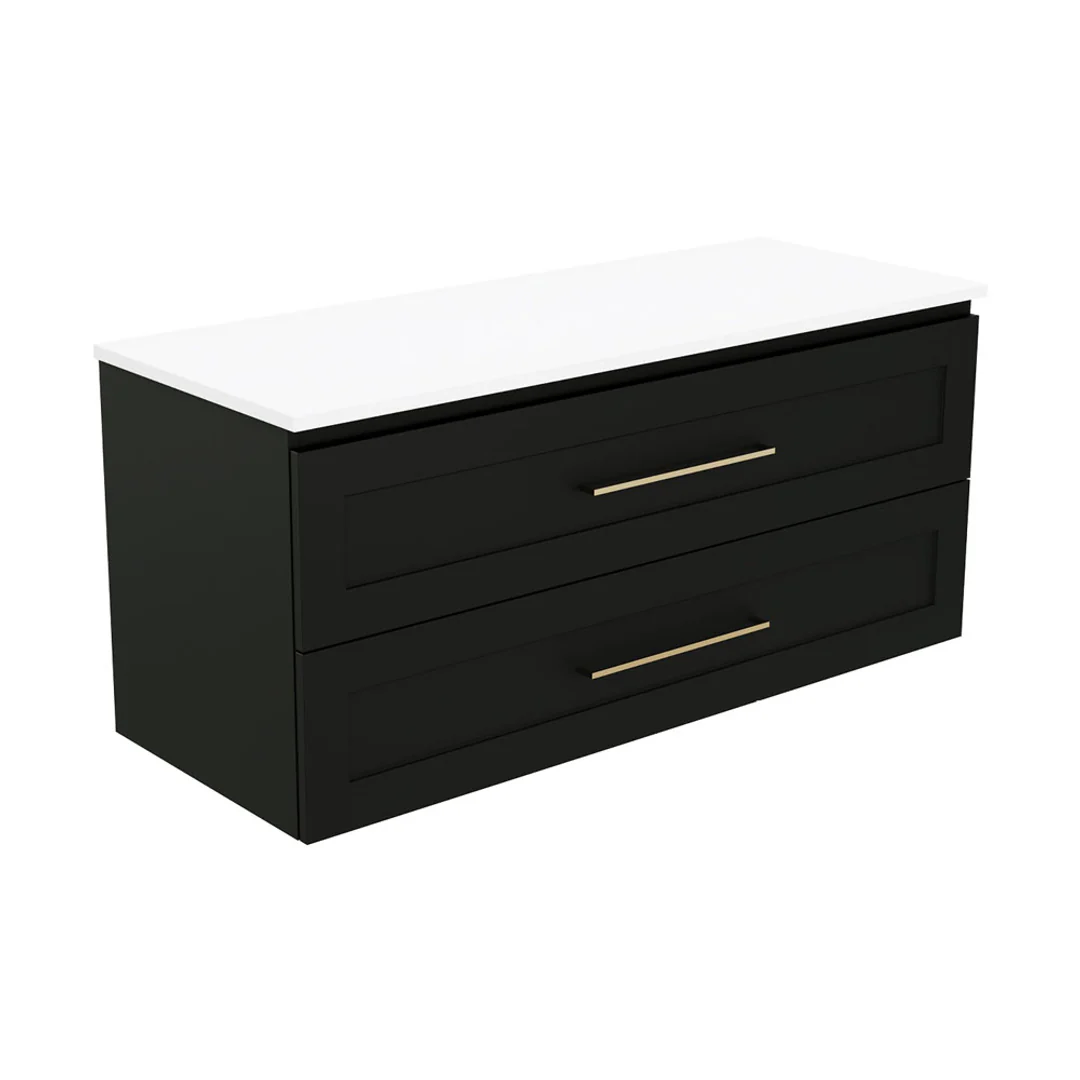 Fienza Newport 1200 Sgl Wall Hung Vanity 2D/2Dr Dolce Top - Image 2