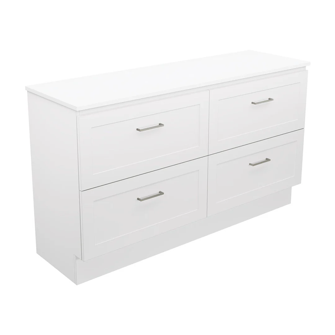 Fienza Newport 1500 Sgl Floor Standing Vanity 2D/4Dr Dolce Top - Image 2
