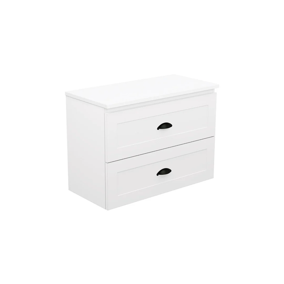 Fienza Newport 750 All Drawer Wall Hung Vanity Dolce Top - Image 2