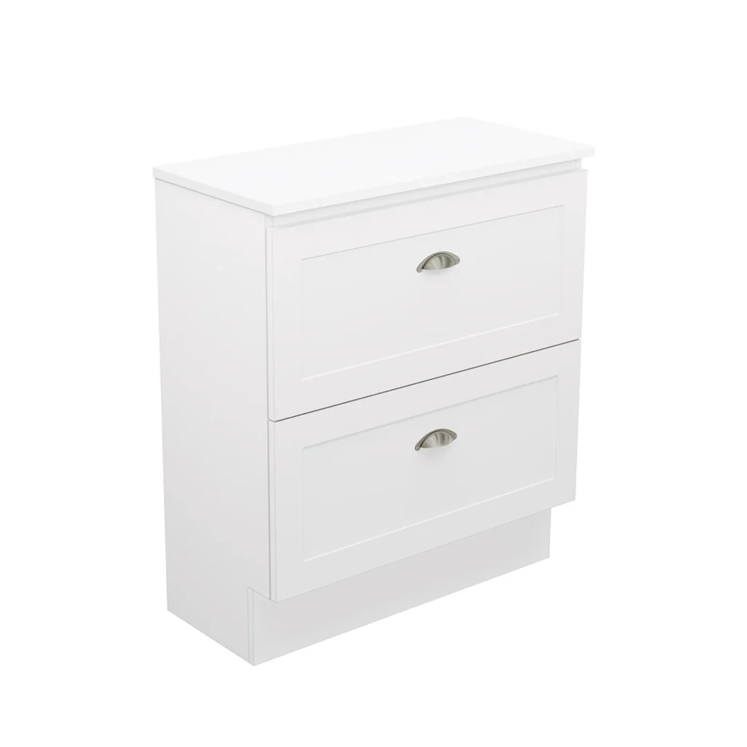 Fienza Newport 750 Ensuite Floor Standing Vanity 1D/2Dr Delgado Top