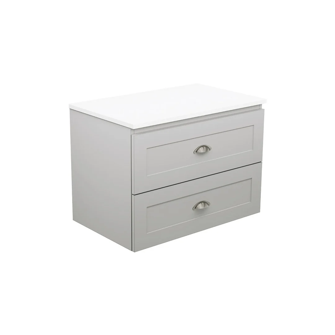 Fienza Newport 750 Wall Hung Vanity 1D/2Dr Dolce Top - Image 2