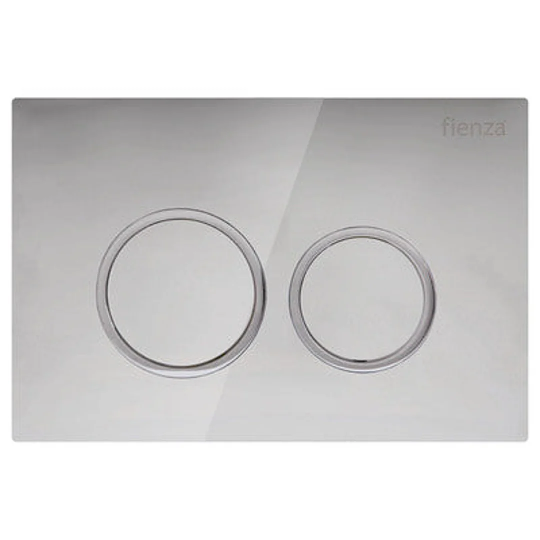 Fienza R&T Chrome Round Button Flush Plate Jb11C - Image 2