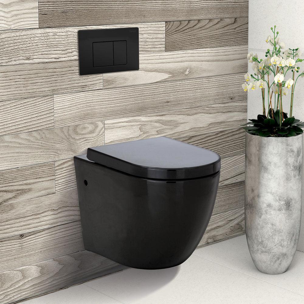 Black Rectangular Buttons (R&T) Flush Plate(Fienza P#:Jb60B) - Image 5