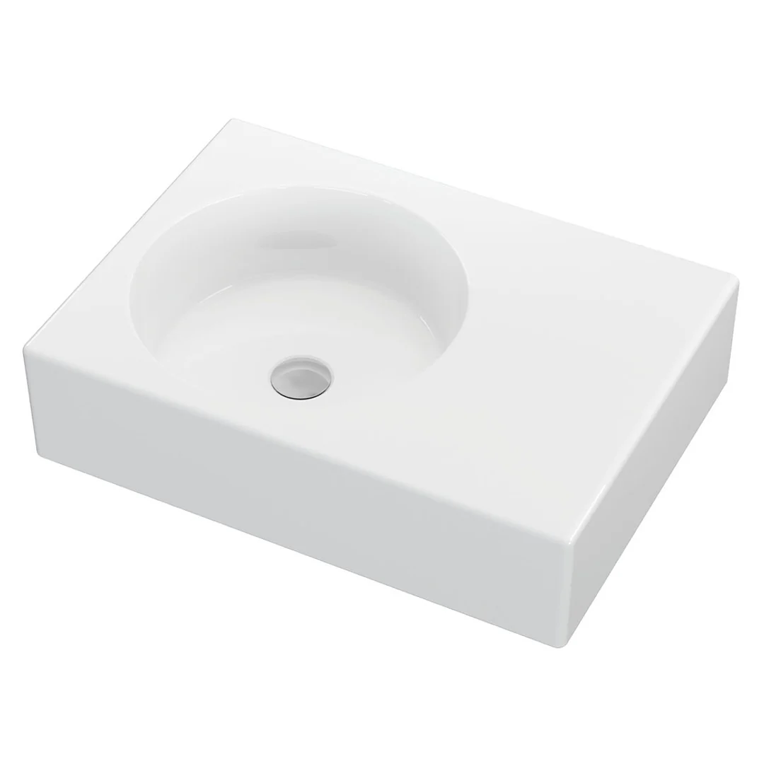 Fienza Reba Left Bowl Wall Basin No Tap Hole - Image 4