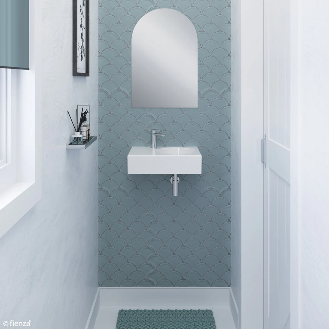Fienza Reba Right Bowl Wall Basin 1 Tap Hole - Image 6
