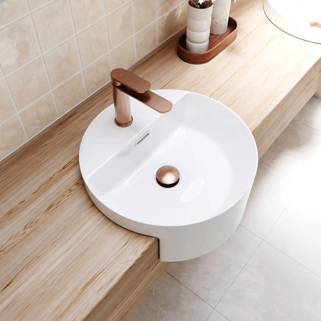 Fienza Reba Semi-Recessed Basin With Tap Hole - Image 4