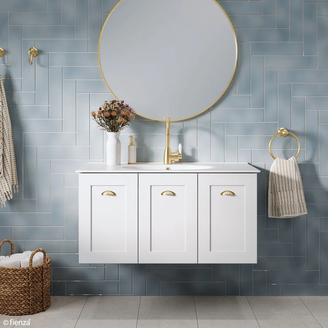 Fienza Rotondo Mila Wall Hung Vanity Left Drawer - 900mm - Image 3