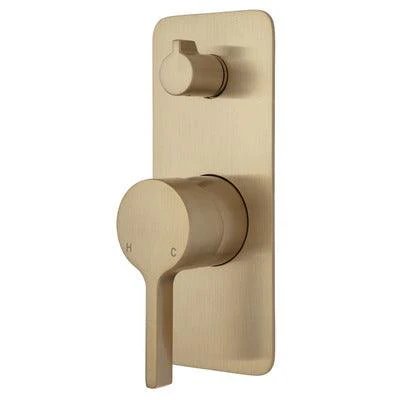 Fienza Sansa Diverter Mixer Urban Brass Soft Square Urban Brass Plate - Image 3