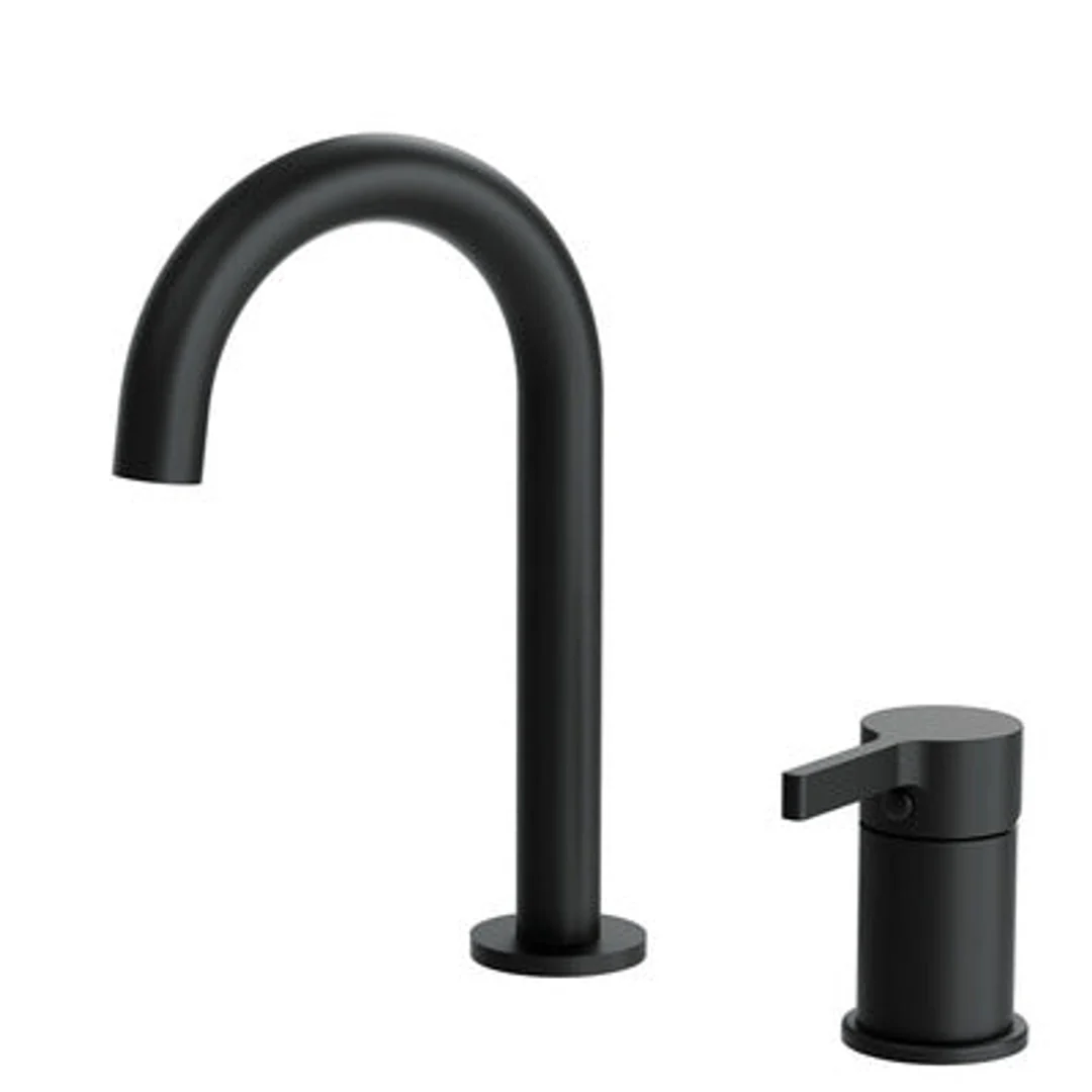 Fienza Sansa Hob Mixer And Basin/Bath Spout Set Matte Black - Image 2