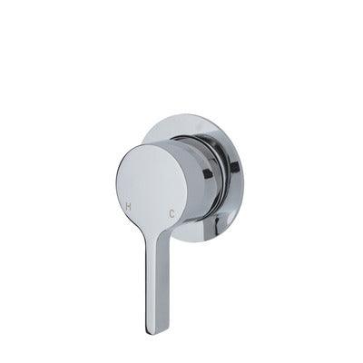 Fienza Sansa Wall Mixer Chrome Small Round Chrome Plate - Image 3