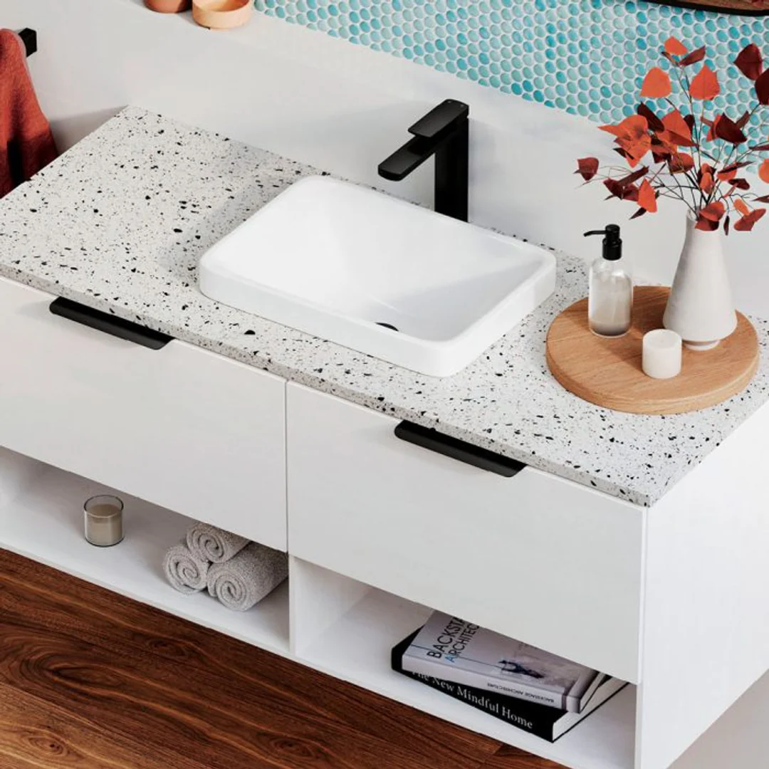 Fienza Sarah Semi Inset Ceramic Basin Rb4071 - Image 5