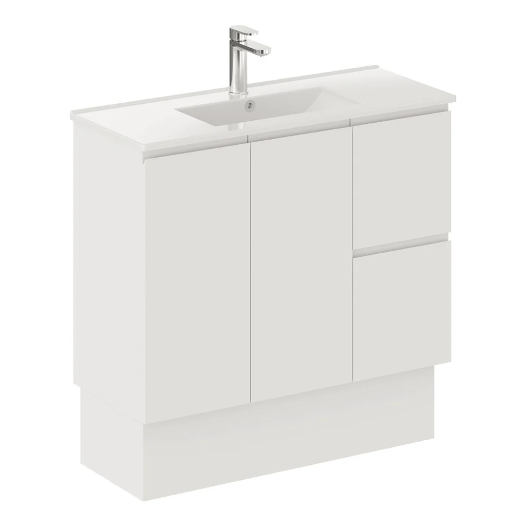Fienza Siska 900Mm Vanity On Kicker Right Hand Drawers 1 Tap Hole - Image 2
