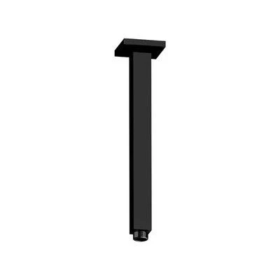Fienza Square Ceiling Dropper 450mm Matt Black 422115C - Image 3