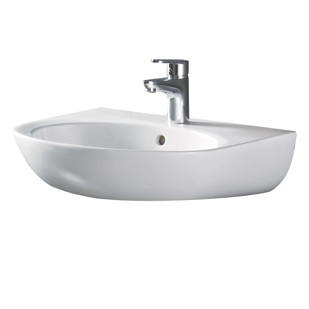 Fienza Stella Care Wall Basin 1 Tap Hol Rb379 - Image 2