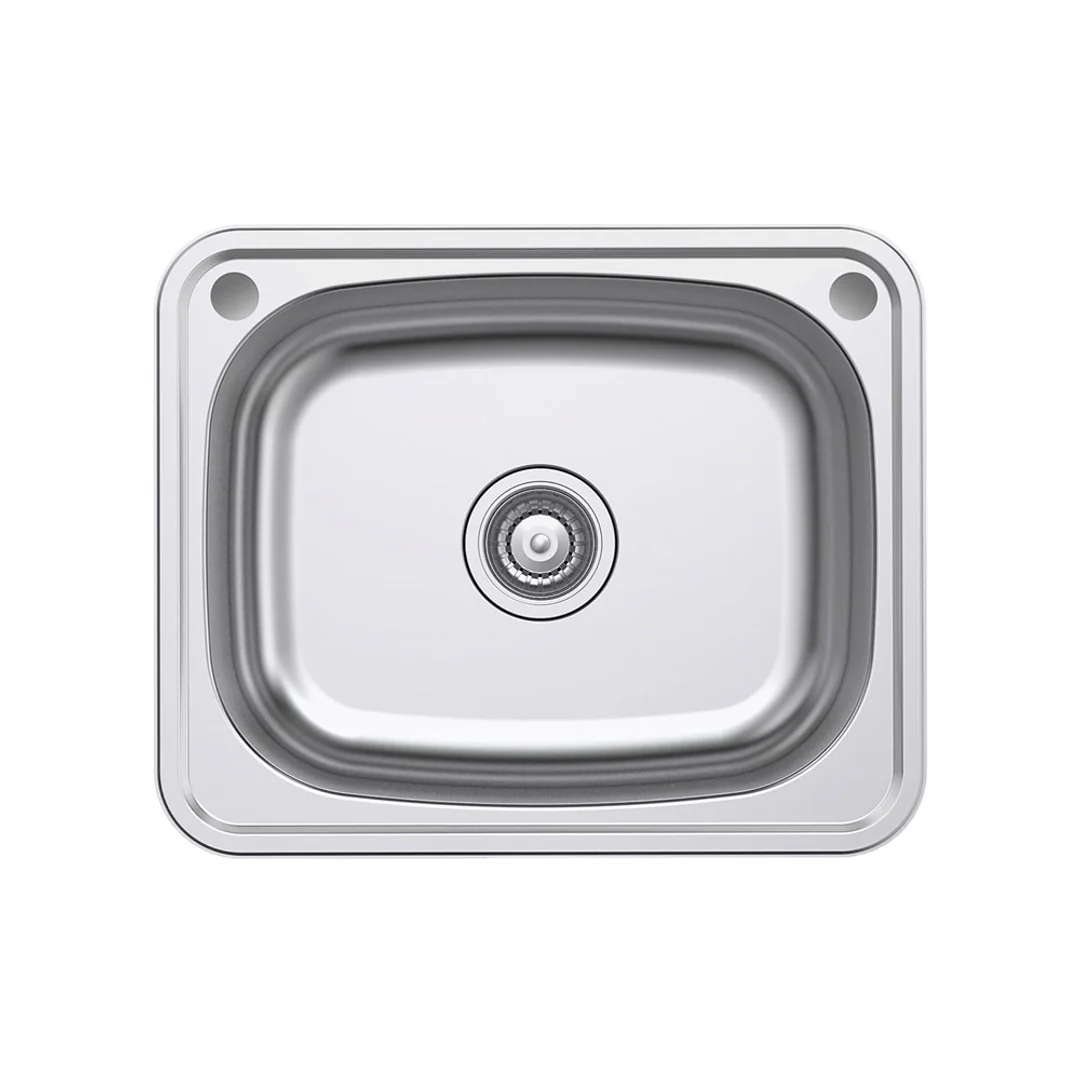 Fienza Tiva Laundry Sink Medium Topmount 35L 2Th 555X455X220mm Includes Flex Bypass Kit - Image 2
