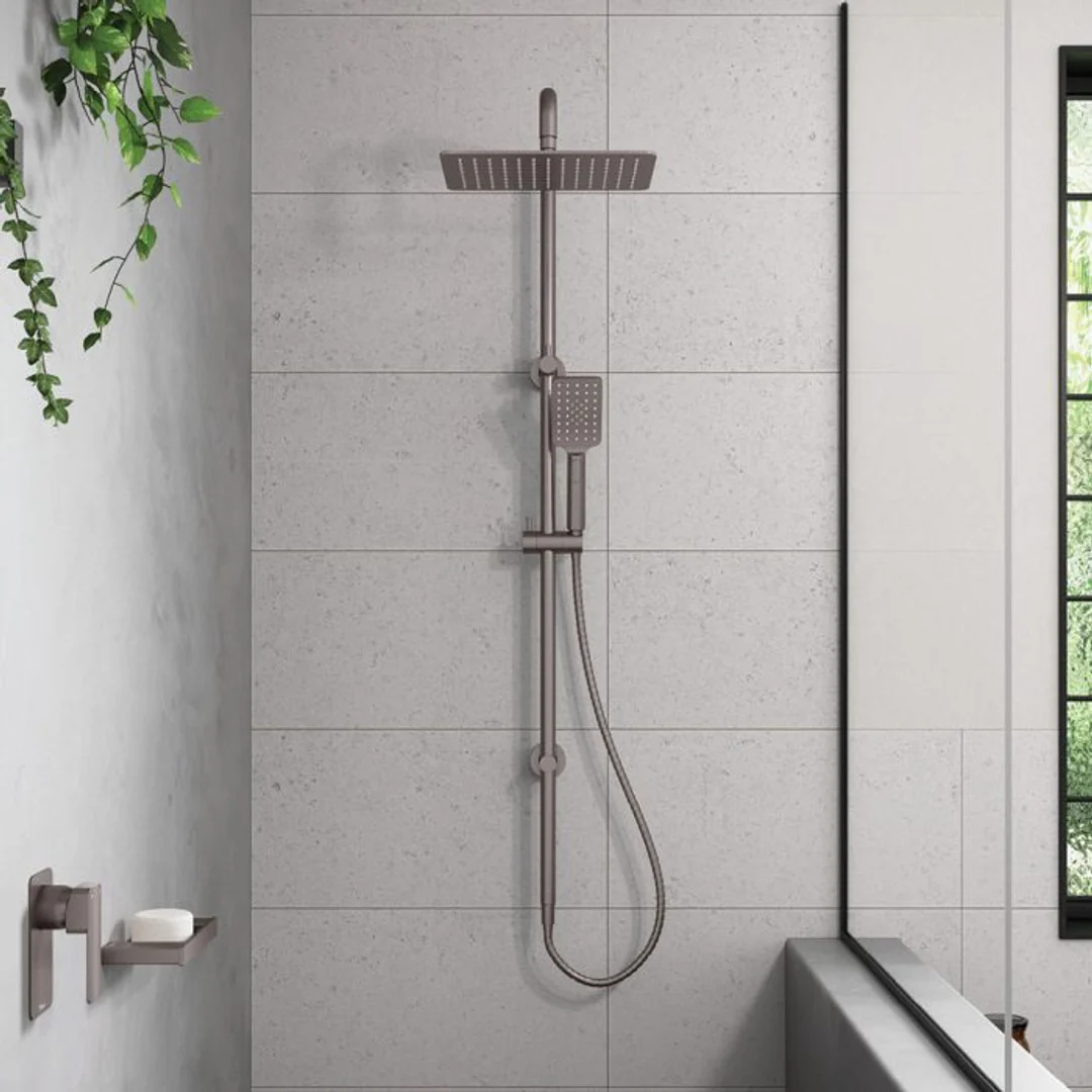 FIENZA TONO TWIN SHOWER GUN METAL - Image 7
