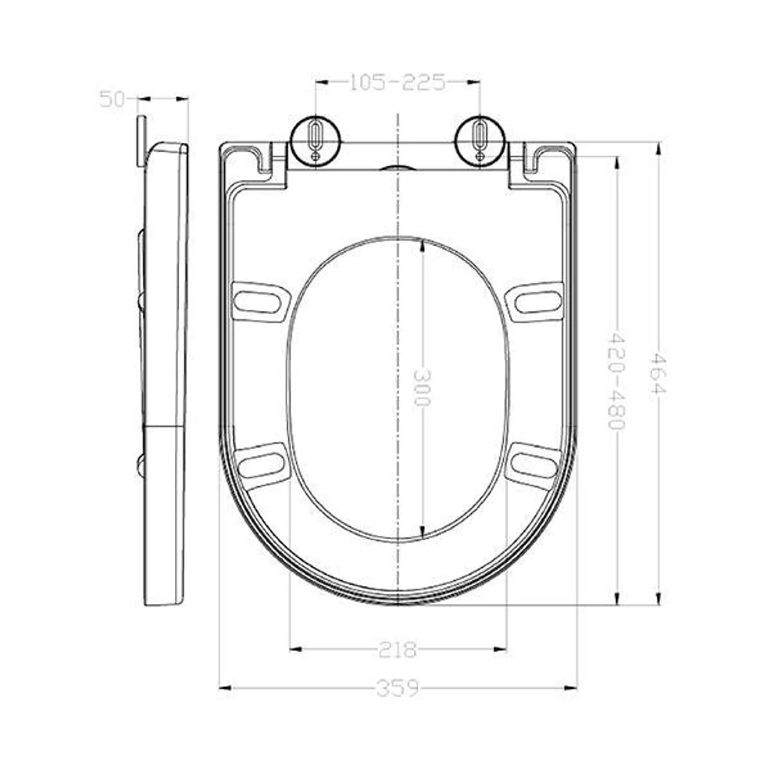 Fienza Universal Uf Toilet Seat White - Image 4
