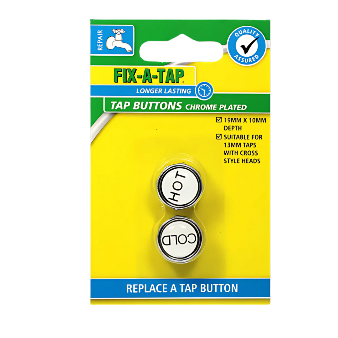 Fixaloo Tap Buttons 10mm Chrome
