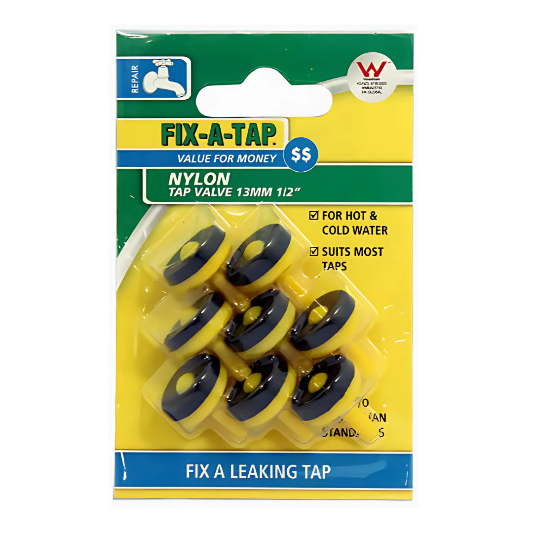 Fixatap Nylon 12mm Tap Valve (8 Pack)