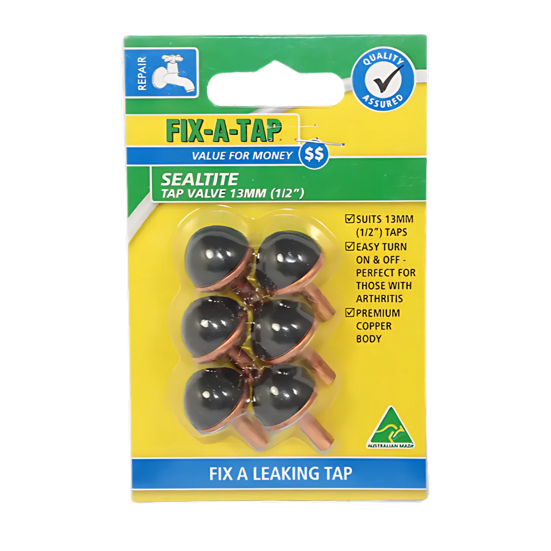 Fixatap Sealtite 12mm Tap Valve (6 Pack)