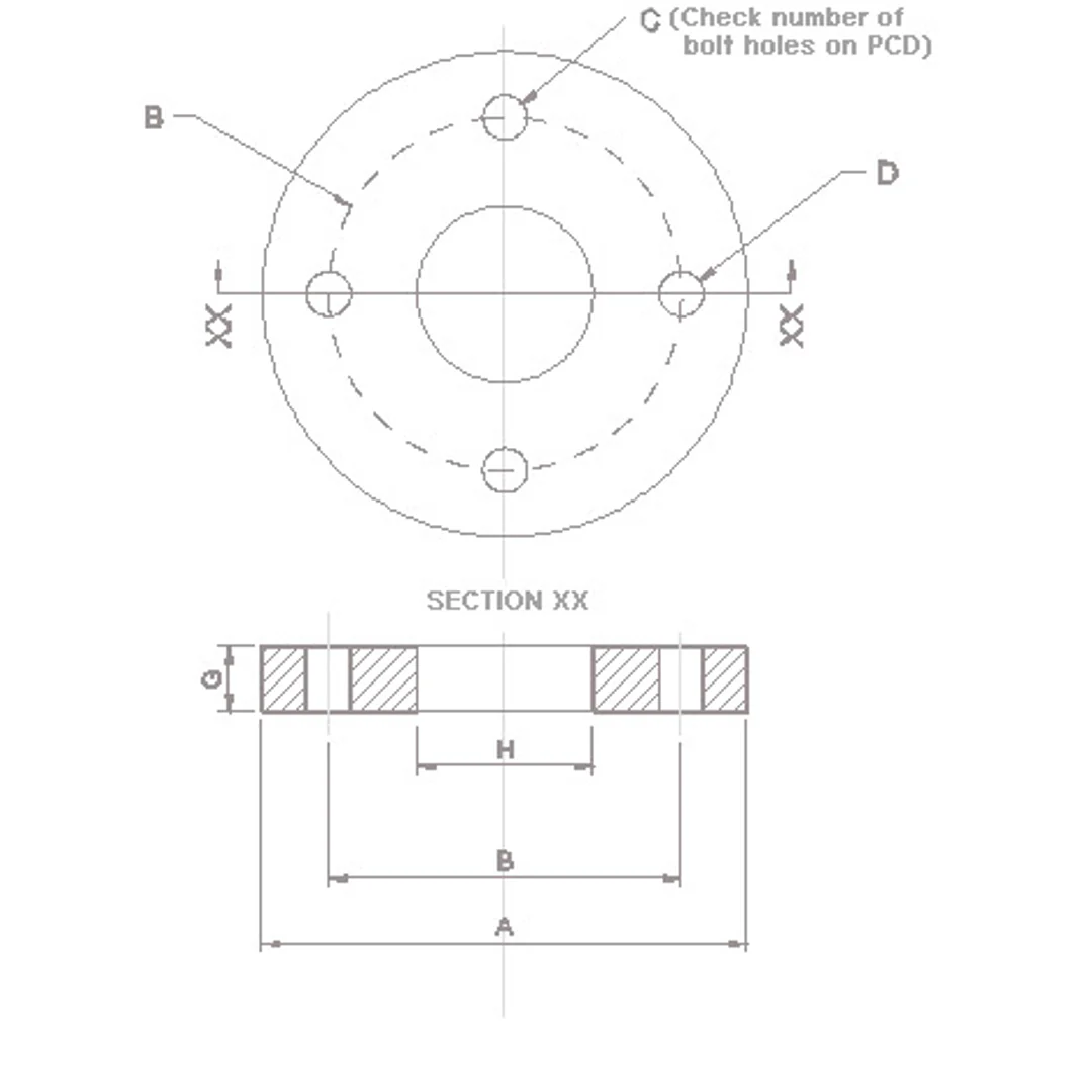 Flange Adaptor 100Mm Table D   Underground H/Duty Coated - Image 2